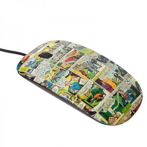 Mouse Plastico Quadrinhos Dc Colorido 9 X 5 X 3 Cm - Metropole
