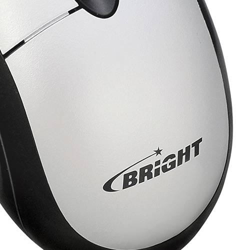 Mouse Retrátil USB - Bright - Espanha Prata