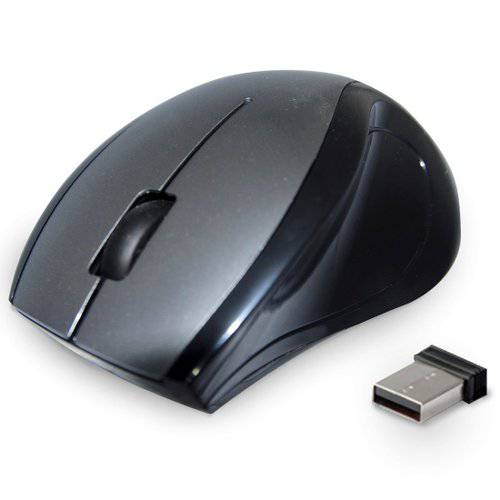 Mouse Sem Fio 1200dpi M-W23bsi Preto/Prata - C3 Tech