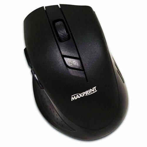 Mouse Sem Fio Maxprint 2.4ghz 1600 Dpi Preto