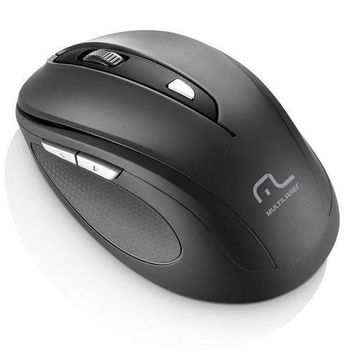 Mouse Sem Fio Multilaser 1600dpi 2.4ghz Preto - Mo237