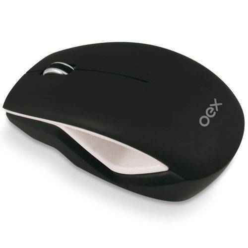 Mouse Sem Fio Oex Gap MS403 Home Office Cinza