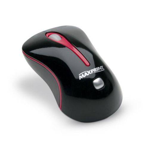 Mouse USB Óptico 60380-3 Preto/vermelho - Maxprint
