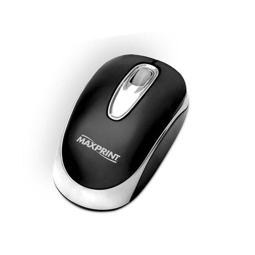 Mouse USB Otico Preto/Prata Maxprint 60324-9