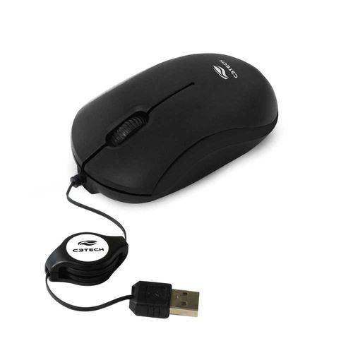 Mouse Usb Retratil | Ms-15bk | C3tech