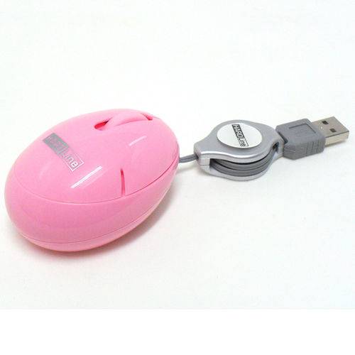 Mouse USB Retrátil Ovo Fc-5046 Hardline Rosa