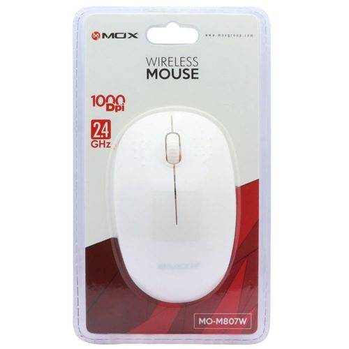 Mouse Wireless Mox Mo-m807w - Branco