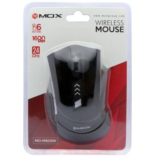Mouse Wireless Mox Mo-m809w - Preto