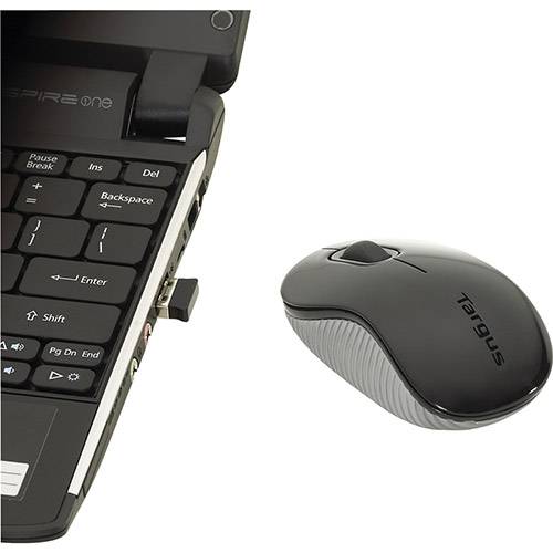 Mouse Wireless Óptico Compacto Laser Sem Fio C/ USB - Targus