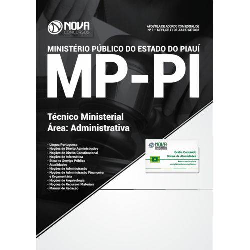 MP-pi 2018 - Técnico Ministerial - Área: Administrativa