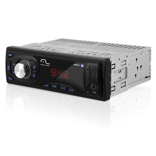 MP3 Player Automotivo com Rádio FM, Entradas USB, Aux e SD Card Frontais - Multilaser