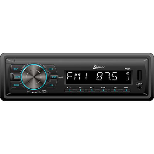 MP3 Player Automotivo Lenoxx AR 601 - Rádio Fm, Entradas USB, SD e AUX