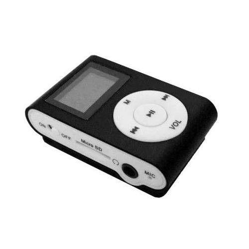 MP3 Player com Visor Entrada SD CARD Preto