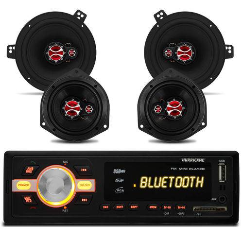 Mp3 Player Hr420 Bluetooth + Kit Falantes 6 e 5x5,5 Polegadas 200 Rms Astra 98 a 12 Vectra 97 a 05