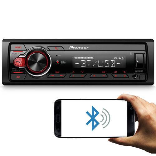 Mp3 Player Pioneer Mvhs218bt 1 Din Bluetooth Usb Media Receiver Interface Smartphone Android Digital