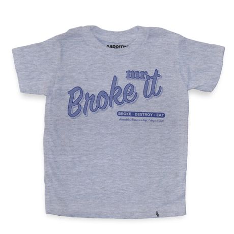 Mr. Broke It - Camiseta Clássica Infantil