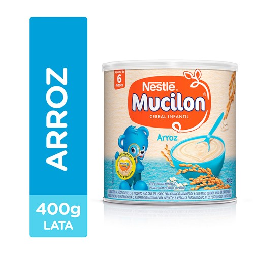 Mucilon Arroz Cereal Infantil Lata com 400g