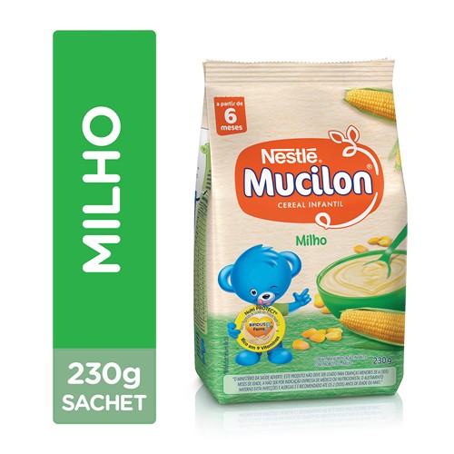 Mucilon Milho Cereal Infantil Sachê com 230g