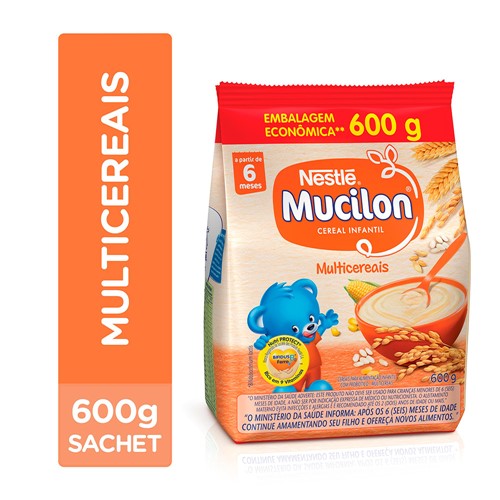 Mucilon Multicereais Cereal Infantil Sachê 600g