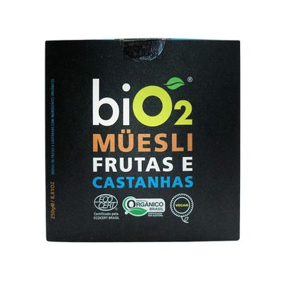 Muesli Frutas e Castanhas 250g - BiO2