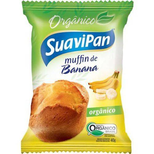 Muffin Banana Orgânico 40g X 12un Suavipan