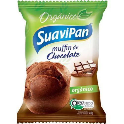 Muffin Chocolate Orgânico 40g X 12un Suavipan
