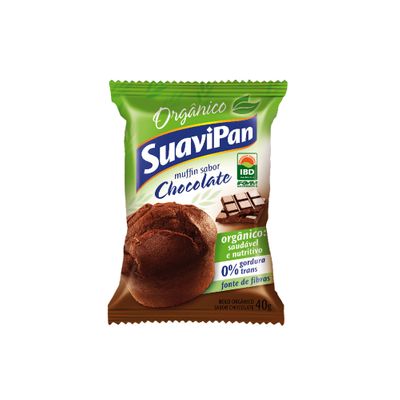 Muffin de Chocolate 40g Orgânico - Suavipan
