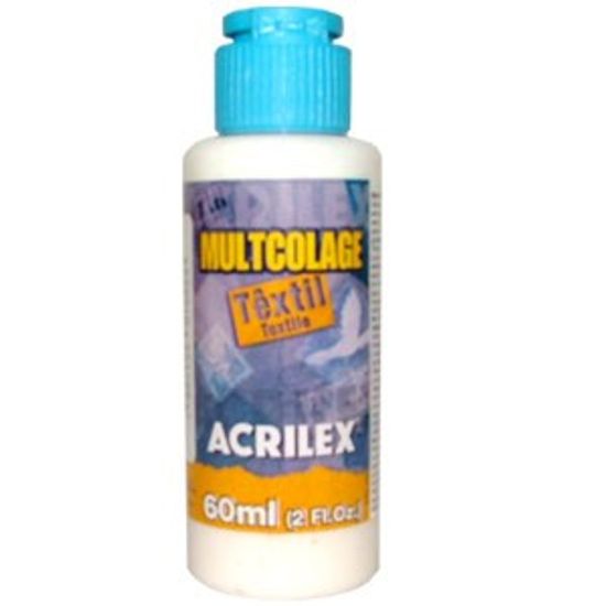 Multcolage Cola Gel Decoupage para Tecido Têxtil Acrilex 60g