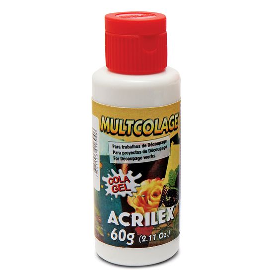 Multcolage Cola Gel para Decoupage Acrilex 60g