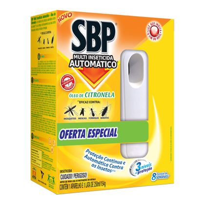 Multi-Inseticida SBP Automático Óleo de Citronela com Aparelho e Refil 250ml