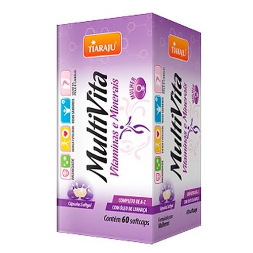 Multi Vita Mulher (60softcaps) - Tiaraju