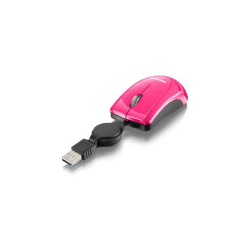 Multilaser Mini Mouse Retrátil Usb Pink Mo161