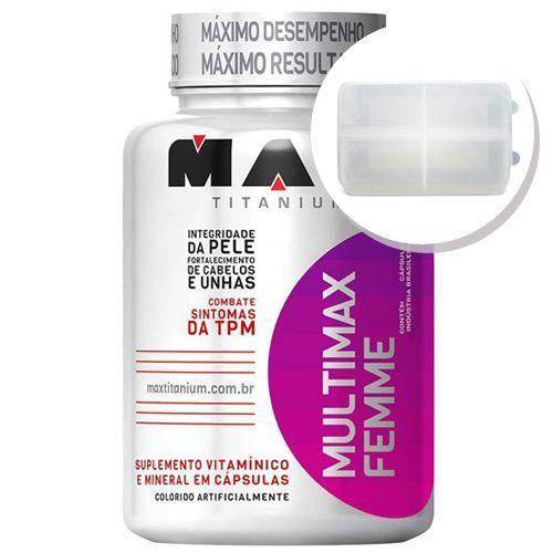 Multimax Femme - 60 Cápsulas + Porta Cápsulas Transparente - Max Titanium