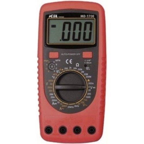 Multimetro Digital Icel Md-1700 Frequencimetro Capacimetro Temperatura Diodo