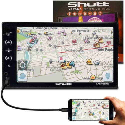 Multimídia Automotivo Shutt Las Vegas 6.5 Pol Bluetooth Espelhamento Celular Hdmi IOS Android USB Sd