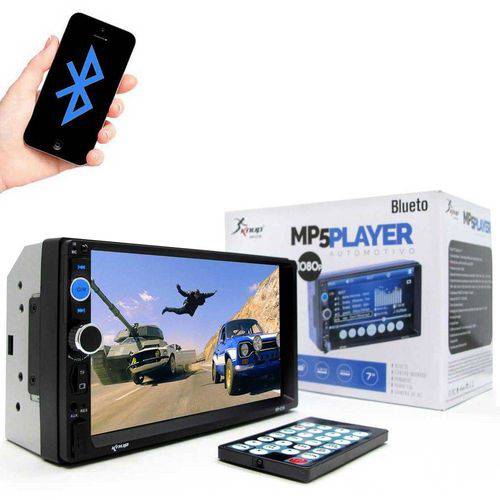 Multimídia Mp5 Player Automotivo 7" Som USB Mp3 Bluetooth KP-C19 KNUP