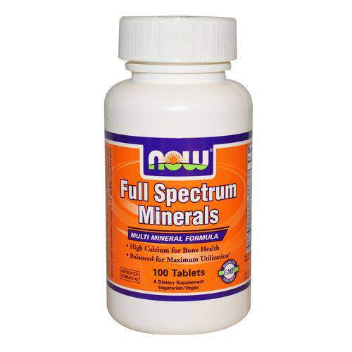 Multivitamínico FULL SPECTRUM MINERALS - Now Sports - 100 Tabs