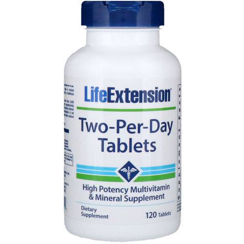 Multivitaminico Two-per-day (120 Tablets) Life Extension