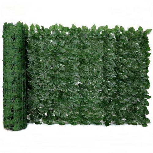 Muro Inglês com Folhas de Ficus Artificial - Tamanho 3mts X 1mt