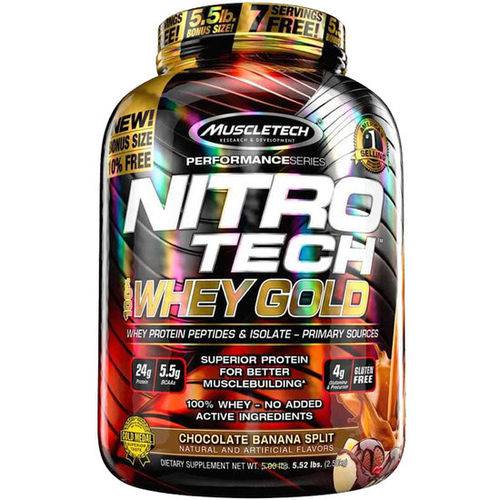 Muscletech Nitro Tech Whey Gold Banana Split 2,50kg