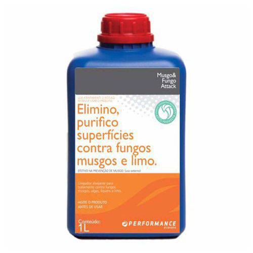 Musgo e Fungo Attack - Elimina Purifica Superfícies Contra Fungos Musgos e Limo 1l - Performance
