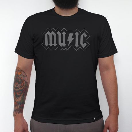 Music ACDC - Camiseta Clássica Masculina