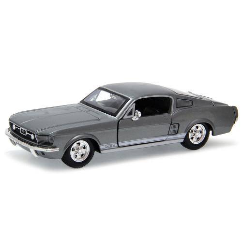 Mustang Gt 1967 1:24 Maisto Cinza
