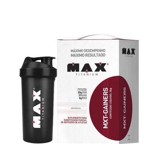 Mxt Gainers - 3kg - Max Titanium - Baunilha