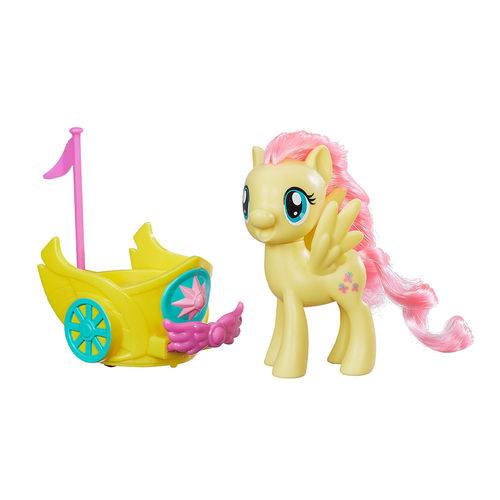My Little Pony Amarela com Mini Veículo - Hasbro
