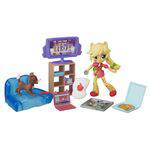 My Little Pony - Boneca Mini Equestria Girls - Apple Jack Festa do Pijama - Cenário Básico - Jogos B6040