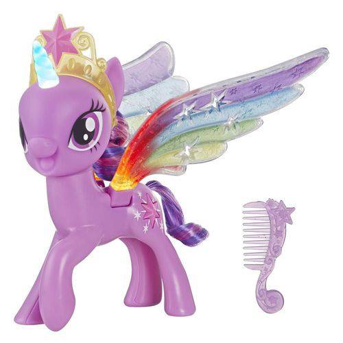 My Little Pony Twilight Sparkle Asas de Arco-íris com Luzes e Asas Móveis E2928 - Hasbro