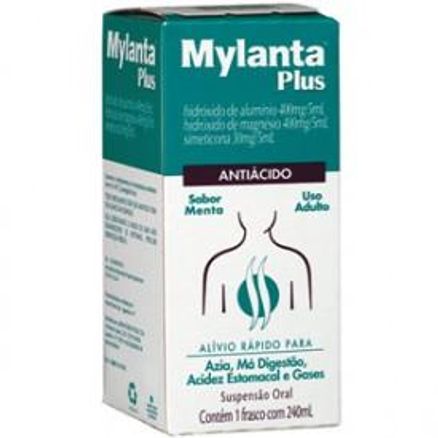 Mylanta Plus Tradicional Suspensão Oral 240mL