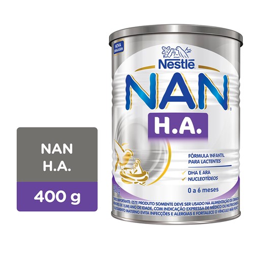 NAN H.A. Fórmula Infantil para Lactentes com 400g
