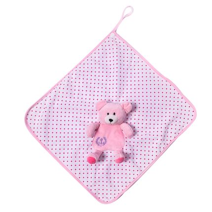 Naninha Cetim Urso Poá - Rosa - Zip Toys